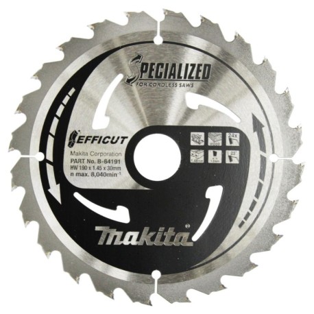 Pjovimo diskas MAKITA Efficut 190x1,45x30mm 24T 23 