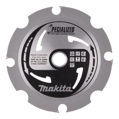 Pjovimo diskas cementinio pluošto medžiagoms MAKITA 165x2,3x20mm 4T 12 