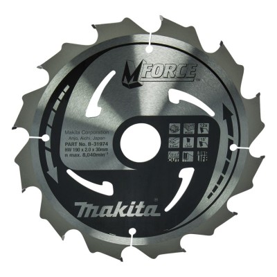 Pjovimo diskas medžiui MAKITA 190x2,0x30mm 12T 15 