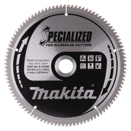 Pjovimo diskas MAKITA 260x2,4x30mm 100T -5  