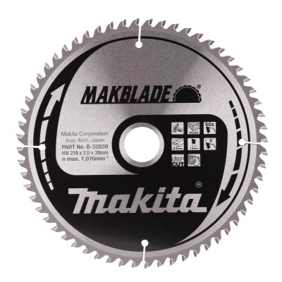 Pjovimo diskas MAKITA 216x2x30mm 60T 5 