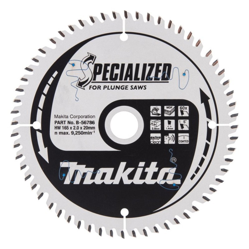 Pjovimo diskas  MAKITA 165x2x20mm Z60 5 