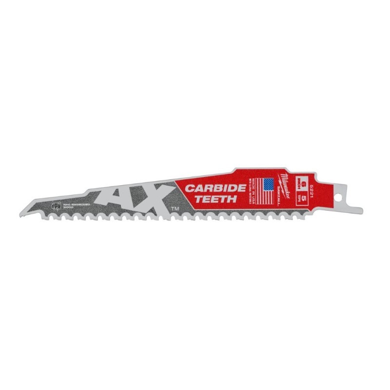 Pjūklelis karbidiniais dantimis MILWAUKEE TCT AX 150mm 5tpi