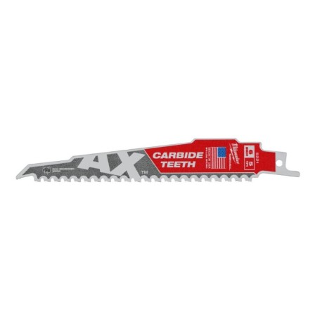 Pjūklelis karbidiniais dantimis MILWAUKEE TCT AX 150mm 5tpi
