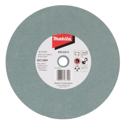Galandimo diskas MAKITA 205x19x15,88mm GC120  Cu,Ni,Ms,Zn 