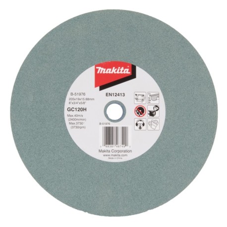 Galandimo diskas MAKITA 205x19x15,88mm GC120  Cu,Ni,Ms,Zn 
