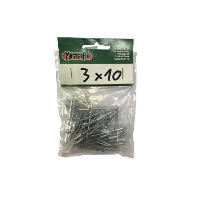 Kniedės MASTERFIX 1031 3x10mm, 50vnt.