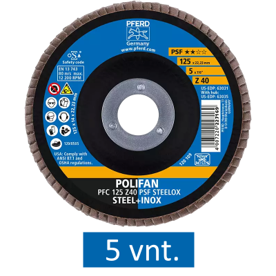 38 dalių šlifavimo rinkinys suvirintojui PFERD