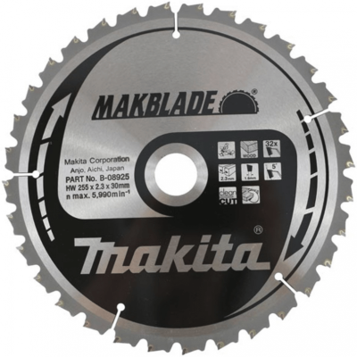 Pjovimo diskas MAKITA Makblade 255x30x2,3mm 32T 5 