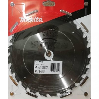 Pjovimo diskas medienai MAKITA 260x30mm 24Z