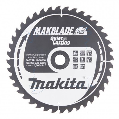 Pjovimo diskas MAKITA Makblade plus 305x30x2,3mm 40T 5 
