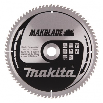 Pjovimo diskas MAKITA Makblade 305x30x2,3mm 80T 5 