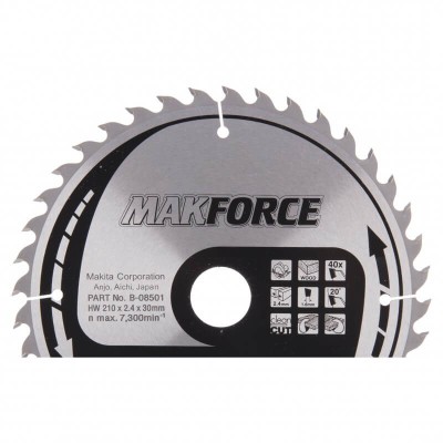 Pjovimo diskas MAKITA M-Force 210x30x2,4mm 40T 20 