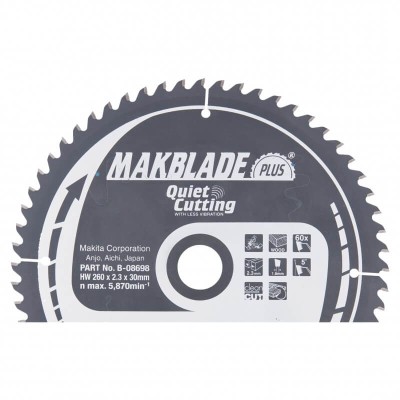Pjovimo diskas MAKITA 260x30x2,3mm 60T Makblade 