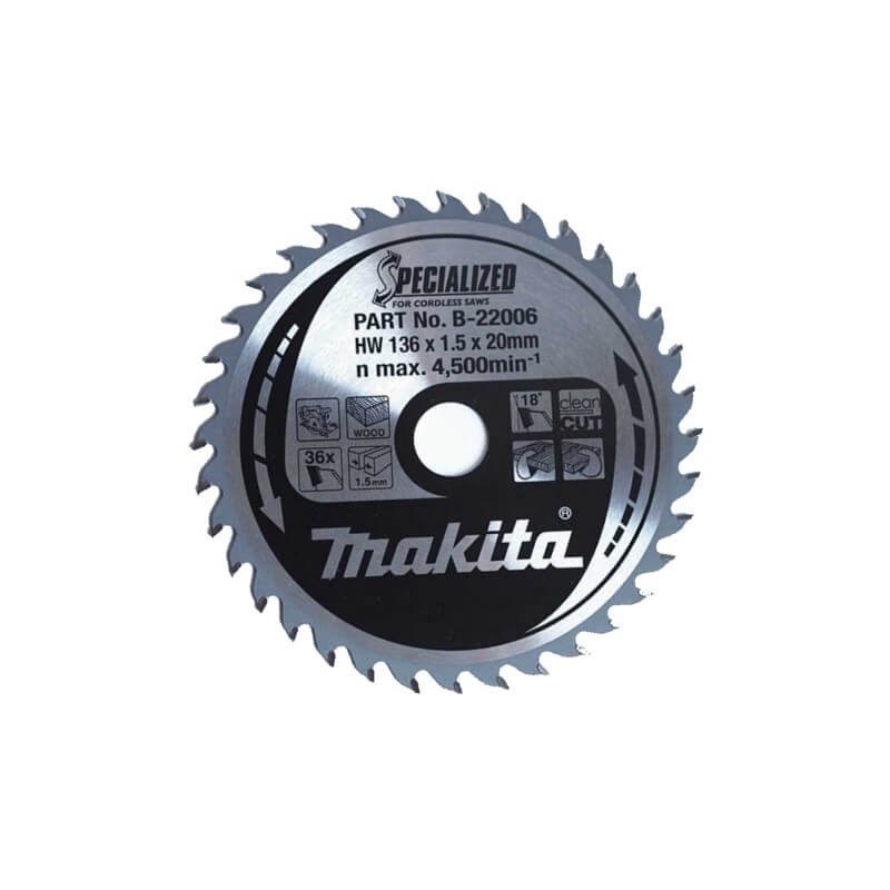 Pjovimo diskas MAKITA 136x20x1,5mm 36T 20 