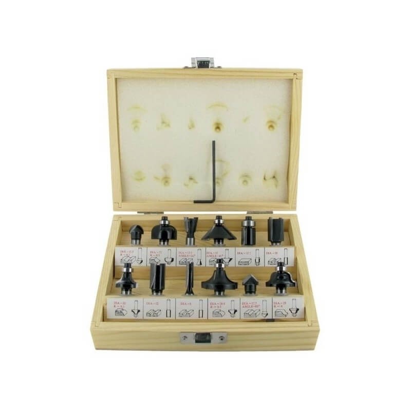 Medžio frezų rinkinys HiKOKI, 12 vnt.