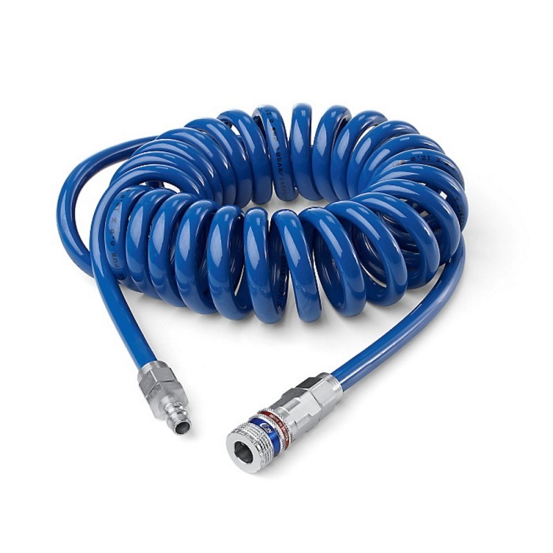 Spiralinė žarna su jungtimis CEJN Esafe 6,5x10mm 4m, mėlyna
