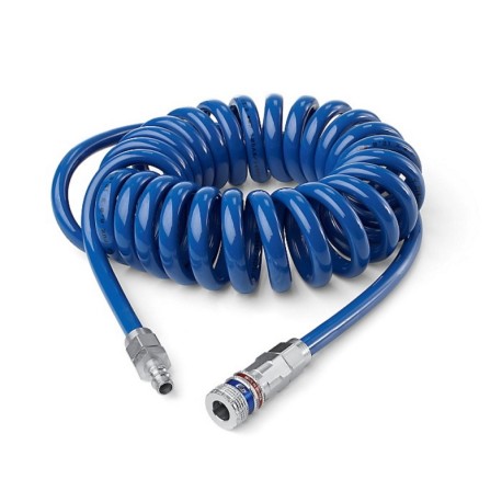 Spiralinė žarna su jungtimis CEJN Esafe 6,5x10mm 4m, mėlyna