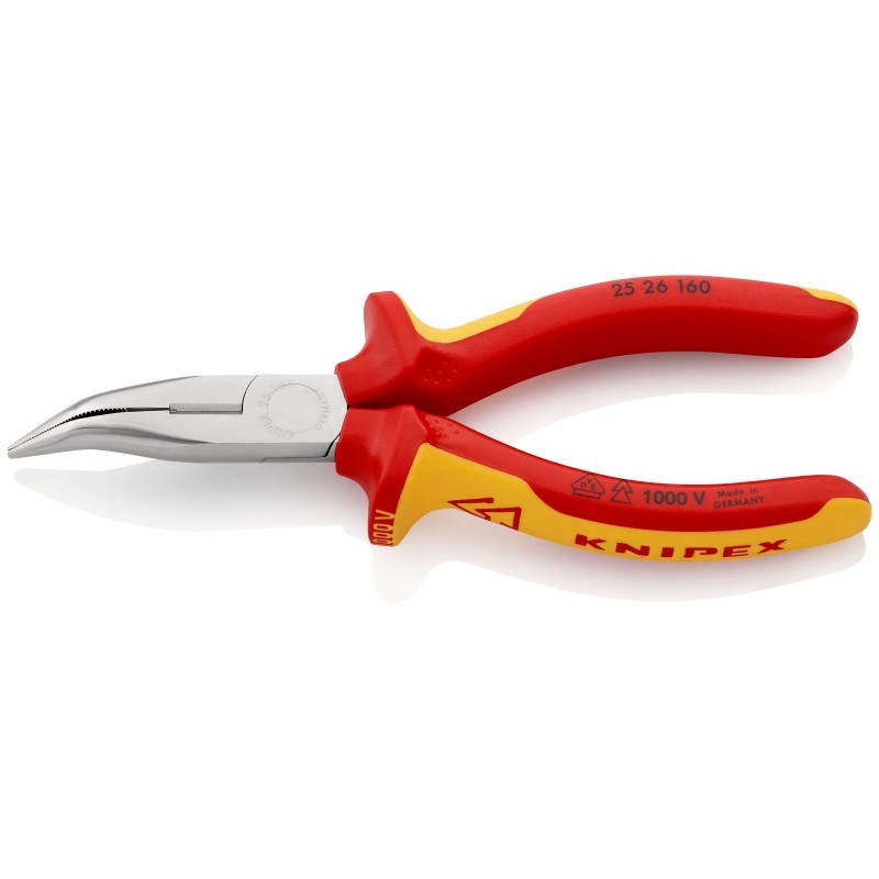 Replės prailgintomis lenktomis žiaunomis elektrikams KNIPEX 2526