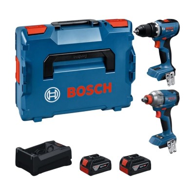 Akumuliatorinių įrankių rinkinys BOSCH 18V GDX GSR