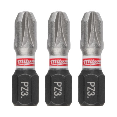 Smūginis sukimo antgalis MILWAUKEE PZ3 25mm, 3vnt.