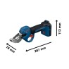 Akumuliatorinės vamzdžių žirklės BOSCH GPC18V-32P Solo CT