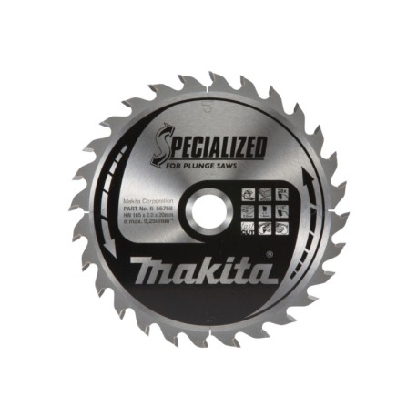 Pjovimo diskas medienai MAKITA 165x20x2,0mm 28T 15 