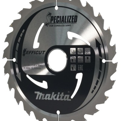 Pjovimo diskas medienai MAKITA Efficut 185x30x1,45mm 24T