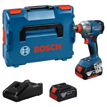 Akumuliatorinis smūginis suktuvas/veržliasukis BOSCH GDX 18V-285 2x4,0Ah, GAL 18V-40, LB
