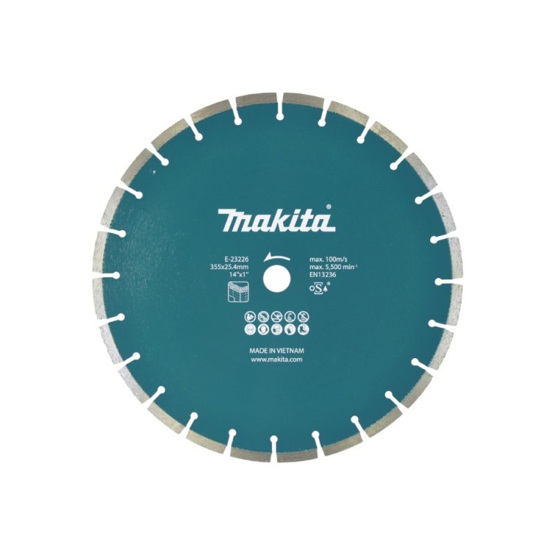 Deimantinis pjovimo diskas betonui MAKITA 355x25,4mm