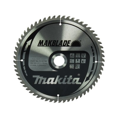Medžio pjovimo diskas MAKITA Makblade 255x30x2,3mm 60T 5 
