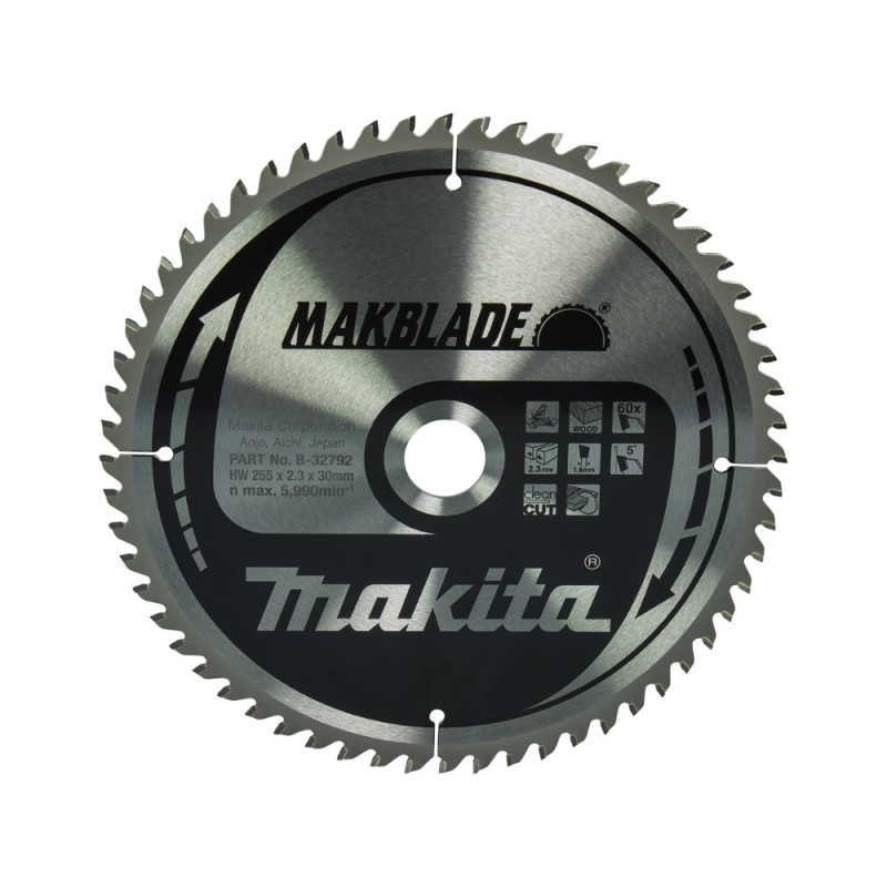 Medžio pjovimo diskas MAKITA Makblade 255x30x2,3mm 60T 5 