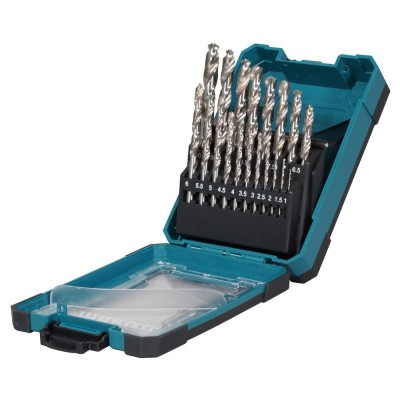 19 dalių metalo grąžtų rinkinys MAKITA HSS-GS