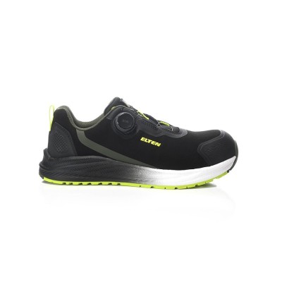 Batai ELTEN Leevi XXNF BOA Black-Lime Low ESD S3S, juodi 39