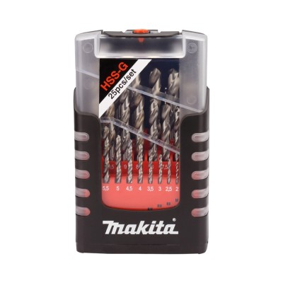 25 dalių grąžtų rinkinys MAKITA HSS-G
