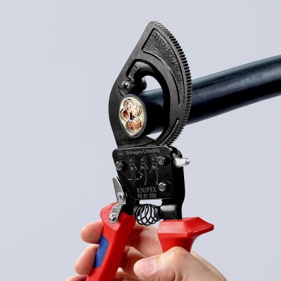 Terkšlinės kabelio žirklės 250mm KNIPEX 9531