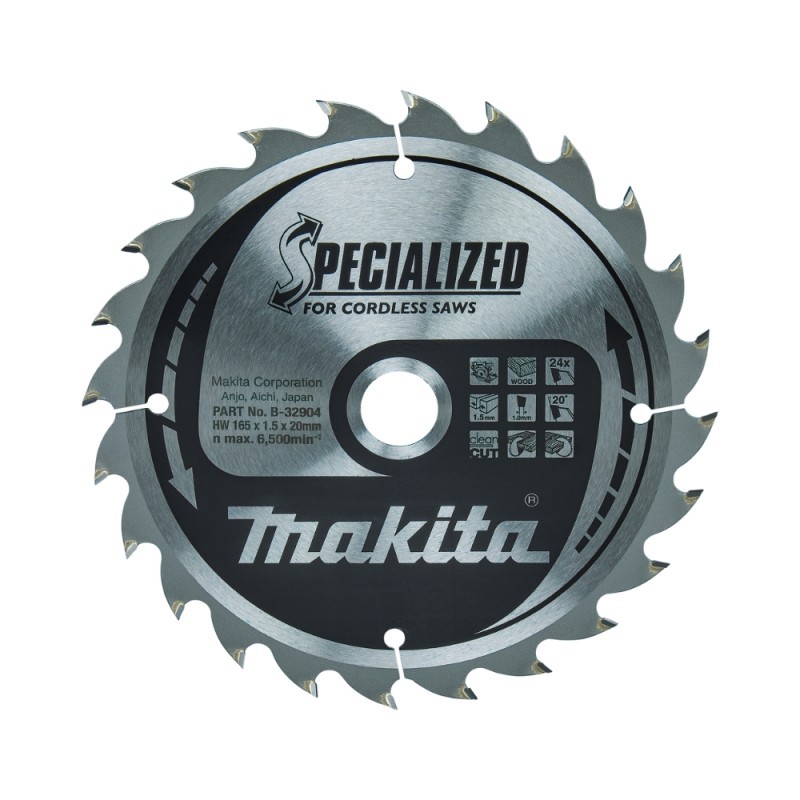 Medžio pjovimo diskas MAKITA 165x20x1,5 24T 20 