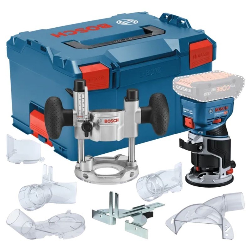 Akumuliatorinis frezeris BOSCH GKF 18V-8 Kit Solo LB