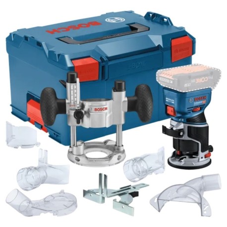 Akumuliatorinis frezeris BOSCH GKF 18V-8 Kit Solo LB