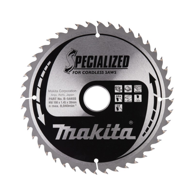 Pjovimo diskas medienai MAKITA190x30x1,45mm 44T 23 