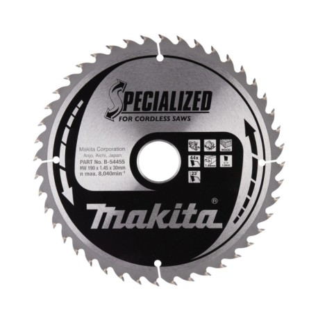 Pjovimo diskas medienai MAKITA190x30x1,45mm 44T 23 