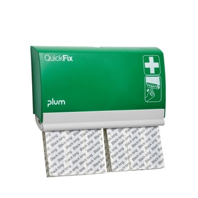 Pleistrų laikiklis   60 ilgų juodų pleistrų PLUM QuickFix Black Long