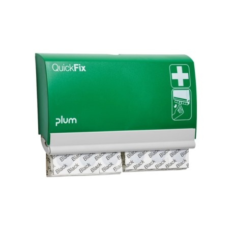 Pleistrų laikiklis   90 juodų pleistrų PLUM QuickFix Black
