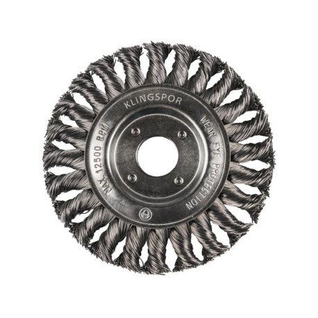 Metalinis šepetys KLINGSPOR BR 600 Z Inox 125x14x22,23mm