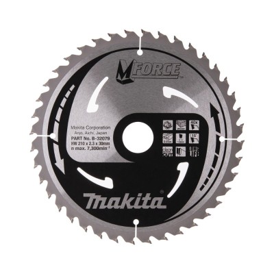 Pjovimo diskas MAKITA M-FORCE 210x30x2,3mm 40T 15 