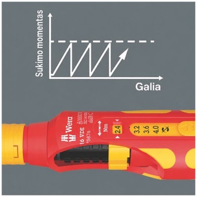 11 dalių atsuktuvų rinkinys elektrikams WERA Safe-Torque Speed Basic 1